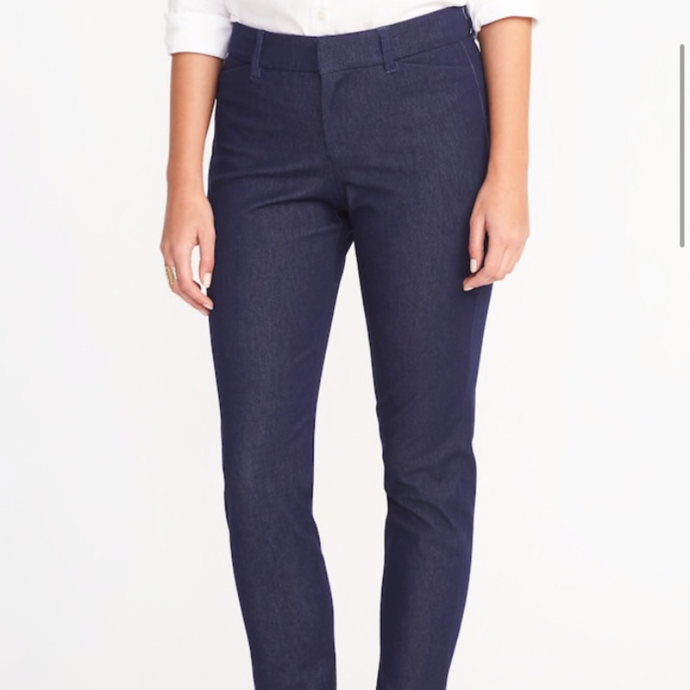 Old Navy mid rise pixie ankle pant 4 tall denim